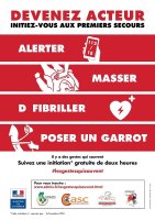 Affiche Gestes qui sauvent - Session initiation - 2016