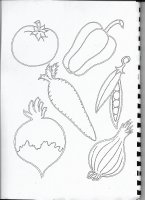 Cahier cantine AESH - légumes coloriages