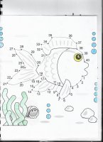 Cahier cantine AESH - Points à relier poisson