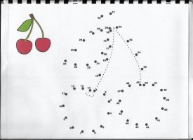 Cahier cantine AESH - Points à relier cerise